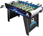 leomark wooden table football 122cm x 61cm x 82cm (WxDxH), soccer match, soccer world cup for kids and adults, table games for home and school, Champions
