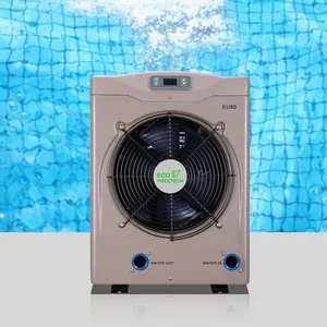 ECOPOOLTECH Max 16184BTU Above Ground Pool Heater, Up to 5000gallons Swimming Pool Heat Pumps, Fits 8/11/15 Foot Pools, Titanium Heat Exchanger, 5.62 COP, 110V/120V, EU50