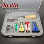 Austin BIAS TAPE MAKER VARIOUS SIZES FROM 6MM - 25MM (4 Piece Set Kit)