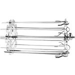 ZSooner BBQ Steel Metal Roaster Rotisserie Skewers Needle Cage Oven Kebab Maker Grill