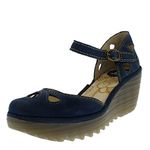 Fly London Women's Yuna Sandal, Blue, 8 UK