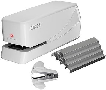 Coruscant Electric Stapler, Automatic Stapler, Heavy Duty，25 Sheet, Store 210 Staples，Includes 2000 Staples and 1 Staple Remover. Electric Desktop AC or Battery Powered for Home/Office Use