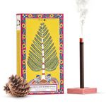 PHOOL LUXURY INCENSE Bambooless Incense Sticks - Cedarwood | Special Char Dham Yatra Pack | Dhoop Sticks For Pooja | Dhoop Holder Inside | Charcoal Free | Burn Time : 60+ Mins | Surprise Gift Inside