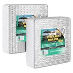 LATCH.IT RV Skylight Cover 2-Pack | RV Skylight Shade 14x14x2.75" | RV Vent Covers for Inside Camper | RV Skylight Insulator w/ Reflective Surface | Instant Energy Savings w/ RV Vent Insulator!