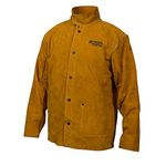 Lincoln Electric Brown X-Large Flame-Resistant Heavy Duty Leather Welding Jacket