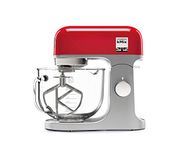 Kenwood kMix Stand Mixer for Baking, Stylish Kitchen Mixer with K-beater, Dough Hook and Whisk, 5L Glass Bowl, Removable Splash Guard, 1000 W, Red