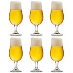 Libbey Munique Beer Glass - 37 cl / 370 cl - Set of 6 - Footed - Functional Design