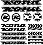 for Kona decals mountain bike frame stickers fork bmx mtb adhesive vinyl (Orange)