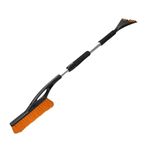 MYPURECORE Heavy Duty Car Ice Scraper & Snow Brush (2 in 1) - Non-Scratch Windscreen Scraper with Ergonomic Foam Grip & Telescopic Handle. Essential Car Windscreen Winter Kit for Cars, SUVs & Trucks.