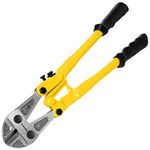 BLOSTM Heavy Duty Bolt Cutters - 14" Stainless Steel Bolt Cutter with Ergonomic Rubber Grip Handles, Strong Bolt Croppers to Cut Fences, Machinery Bolts, Chains, Padlocks - for Mechanics, Carpentry