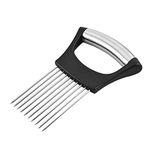 Stainless steel onion slicer, onion knife holder, vegetable fork, meat tenderizer, stainless steel kitchen slicer