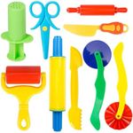 Playdough Tool Kit,9 Pcs Basic Play