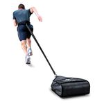 SKLZ Speed Sac, Variable-Weight Resistance Sled Trainer, Strength Training Equipment, Adjustable Leash & Waist Belt, Black, 4.54-13.6kg