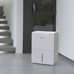 Newentor Dehumidifier, 25L/24h Dehumidifiers for Home, Dehumidifier for Bedroom/Basement/Bathroom, 10 Years Warranty Low Energy Easy to Use Comes with 1M Drain Hose for 215m³/80m² Room