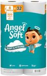 Angel Soft Toilet Paper, 8 Mega Rolls - 32 Regular Rolls, Soft and Strong Toilet Tissue