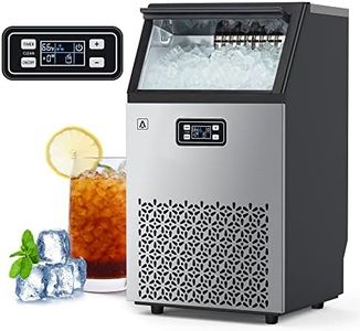 ACONEE Commercial Ice Maker Machine, 150lbs/24H Stainless Steel Under Counter ice Machine with 33lbs Ice Storage Capacity, Freestanding Ice Maker, High Efficiency