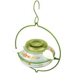 Nature's Way Bird Products Decorative Glass Top-Fill Hummingbird Feeder - Gardenia Bouquet (DTHF2)