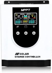 amiciSmart MPPT Solar Charge Controller, Intelligent Lithium Battery Regulator for Solar Panel with LCD Display 12V/24V/48V, 2.34kW (60A)