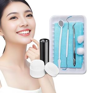 Ymwemv Dental Repair Kit for Gaps, Chips, Missing Teeth & Cavities - High Hardness Temporary Filling, Light Cure, Heat Resistant, DIY at Home with Tools, Natural Looking
