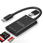 USB C SD Card Reader, High Speed 3.0 Type C Hub SD Card Reader Writer Micro SD TF Memory Card Reader OTG Adapter for PCs Android Smartphones/Tablets with OTG Function