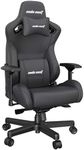 Anda Seat Kaiser 2 Gaming Chair for Adults - XL Reclining Video Game Chairs, PVC Leather Ergonomic Office Chair, Heavy Duty Neck & Back Lumbar Support - Luxury Black Computer Chairs for Home & Work