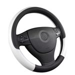 Pahajim Car Steering Wheel Covers Anti Skid PU Leather Universal Steering Wheel Cover Breathable Sport Style 37-38cm Car Accessories for Women Men