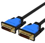 BlueRigger DVI to DVI Monitor Cable (10FT, 24+1 Dual Link, Digital Video Cable, Male to Male) - for Gaming, DVD, Laptops, HDTV and Projector