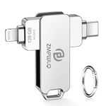 128GB Apple MFi Certified iPhone Photo Stick-External Storage & Photo Backup for iPhone,iPad,USB Flash Drive for Photos,Videos,Contacts,iPhone Memory & Thumb Drive for iPad External Storage