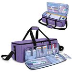 Luxja Carrying Case Compatible with Cricut Maker (Explore Air, Air 2), Storage Bag Compatible with Cricut Die-Cut Machine and Accessories (Bag Only), Purple