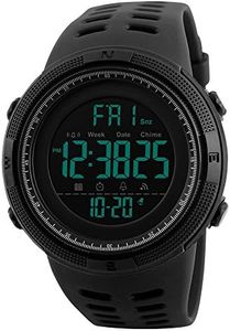 Men's Digital Sport Watch,Skmei Led Electronic Military Wrist Watch For Men,Alarm Stopwatch Chrono Date Calendar (black)