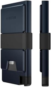 Ekster - Aluminum Cardholder Pro Wallet - All-Metal Aluminum Wallet for Men - Fits 7 Cards, RFID Blocking Layer, Ultra-Thin, Minimalist, Push Button, Card Access, Expandable, Trackable (Midnight Blue)