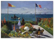 Claude Monet “The Terrace at Sainte-Adresse” Poster 16.53inch×11.69inch/42㎝×29.7㎝(A3)【Made in Japan】＜fine Art Paper Print＞Print on a Thick Sheet of Paper Painting Wall Art