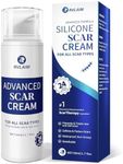 Rvlaim Scar Cream Gel, Advanced Silicone Scar Gel, Professional Scar Removal Cream for Surgical Scars, Stretch Mark, Keloid Bump, C-Section, Old and New Scars 1.7 oz(50g)