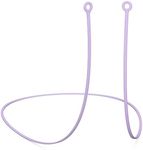 CURVD Earplug Lanyard, Soft Durable Flexible Premium Silicone Cord | Works with Most Earplugs with Removable Tips Compatible with CURVD Everyday, Loop Quiet/Engage/Experience, Vibes and More (Purple)