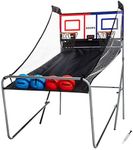 Franklin Sports Arcade Basketball - Indoor Basketball Shootout - 2 Players - Includes Electronic Scoreboard and 4 Mini Basketballs, Red and Blue (54315)