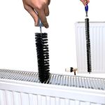 Radiator Cleaning Brush - Long Reach Dust Removal Tool for Home & Office Radiators, HVAC Systems, Air Vents, Heaters, AC Units, Behind Appliances - Flexible, Bendable, Non-Scratch