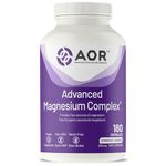 AOR - Advanced Magnesium Complex 200mg, 180 Capsules - Vegan and Non GMO - Bioavailable Magnesium from Four Key Sources - With Magnesium Glycinate, Magnesium Oxide and Pure Magnesium Supplement