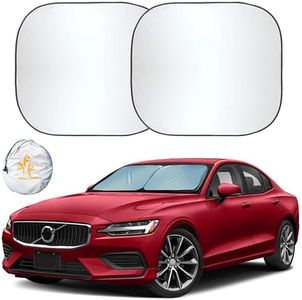 EcoNour Car Windshield Sun Shade Foldable | Front Windshield Shade for Sun, Heat and UV Rays | Sunshade for Car Front Window and Interior Sun Protection | Medium (28 x 31 inches)