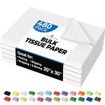 480 Pcs White Tissue Paper - 20" x 30" Packing Paper Sheets for Moving - Newsprint (White) - Crown Display