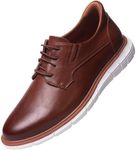 Marc Joseph New York Mens Hands Free Slip On Plain Toe Oxford Shoes Business Formal Derby Lightweight Sneakers Cognac