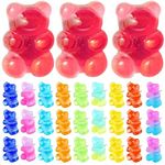 30pcs Bear Thumbtack Decor Gummy Bears Push Pins Map Push Pin Compact Thumb Tacks Desk Supplies