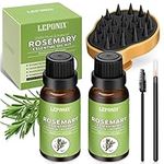 Rosemary Oil for Hair Growth, Natural Hair Growth Oil, 100% Pure Rosemary Essential Oil for Skin Care, Hair Loss Treatment for Women Men (Rosemary Pack of 2)