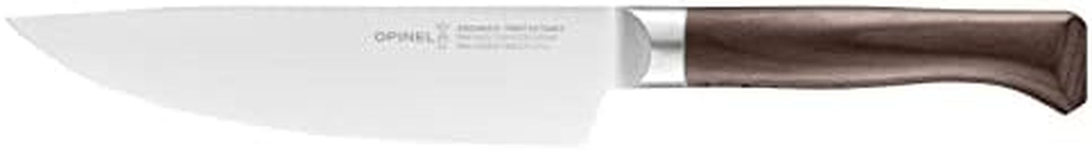 Opinel - Couteau Chef Petit 17 cm Les Forgés 1890 - Multifonction - Lame Pleine Soie Inox - Manche Ergonomique Hêtre - Garantie à Vie - Fabrication Française