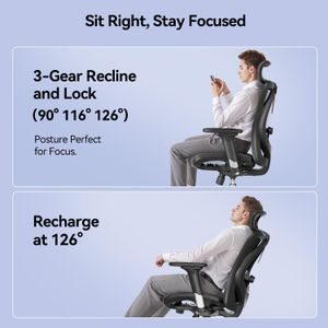 SIHOO Ergonomic Mesh Office Chair – Adjustable Lumbar Support