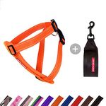 EZYDOG Classic Chest Plate Harness Dog Harness Small, Medium, Large, K9 Dog Harness, Reflective Stitching, No Pull, Breathable (Orange)