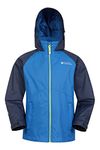 Mountain Warehouse Torrent Kids Waterproof Jacket - Rain Coat Indigo Kids 2-3 Yrs (92-98 cm)