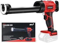 Cordless Caulking Gun, Electric Caulk Gun Compatible with Makita 18V Battery with 4 Adjustable Speed and LED Light, Dripless Caulking Gun for 10oz/300ml Cartridge for Filling, Sealing