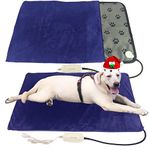 Pet Heating pad for Dog cat Heated Bed with Soft Washable Cover Indoor Puppy Heating pad Electric Cat Heating pad Waterproof Heated cat House mat (Claw, 34X21 inch)