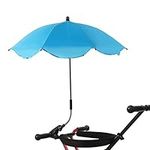 Chair Umbrella with Clamp, Adjustable Baby Stroller Beach Chair Umbrella Parasol, UV Protection Sunshade Umbrella for Outdoor Patio Chair, Beach Chair, Stroller, Wheelchair and Wagon,(Sky Blue)