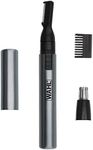 Wahl Micro Groomsman Battery Personal Trimmer for Hygienic Grooming with Rinseable, Interchangeable Heads for Eyebrows, Neckline, Nose, Ears, & Other Detailing - 05640-600